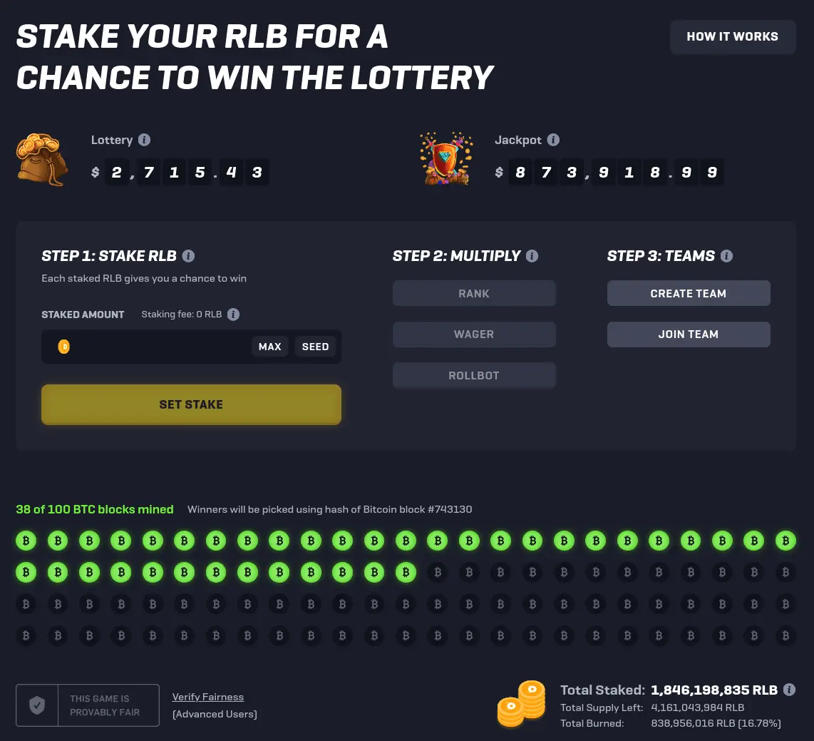 rollbit lottery